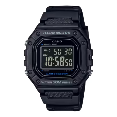 Casio W-218H-1BV Black Watch