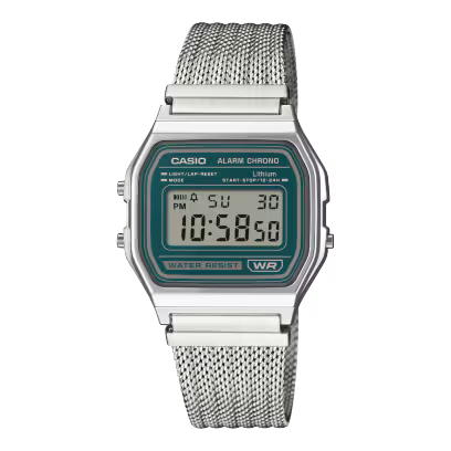 Casio A158WEM-3 Green Watch