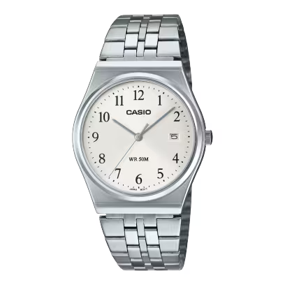 Casio MTP-B145D-7BV White Steel Watch