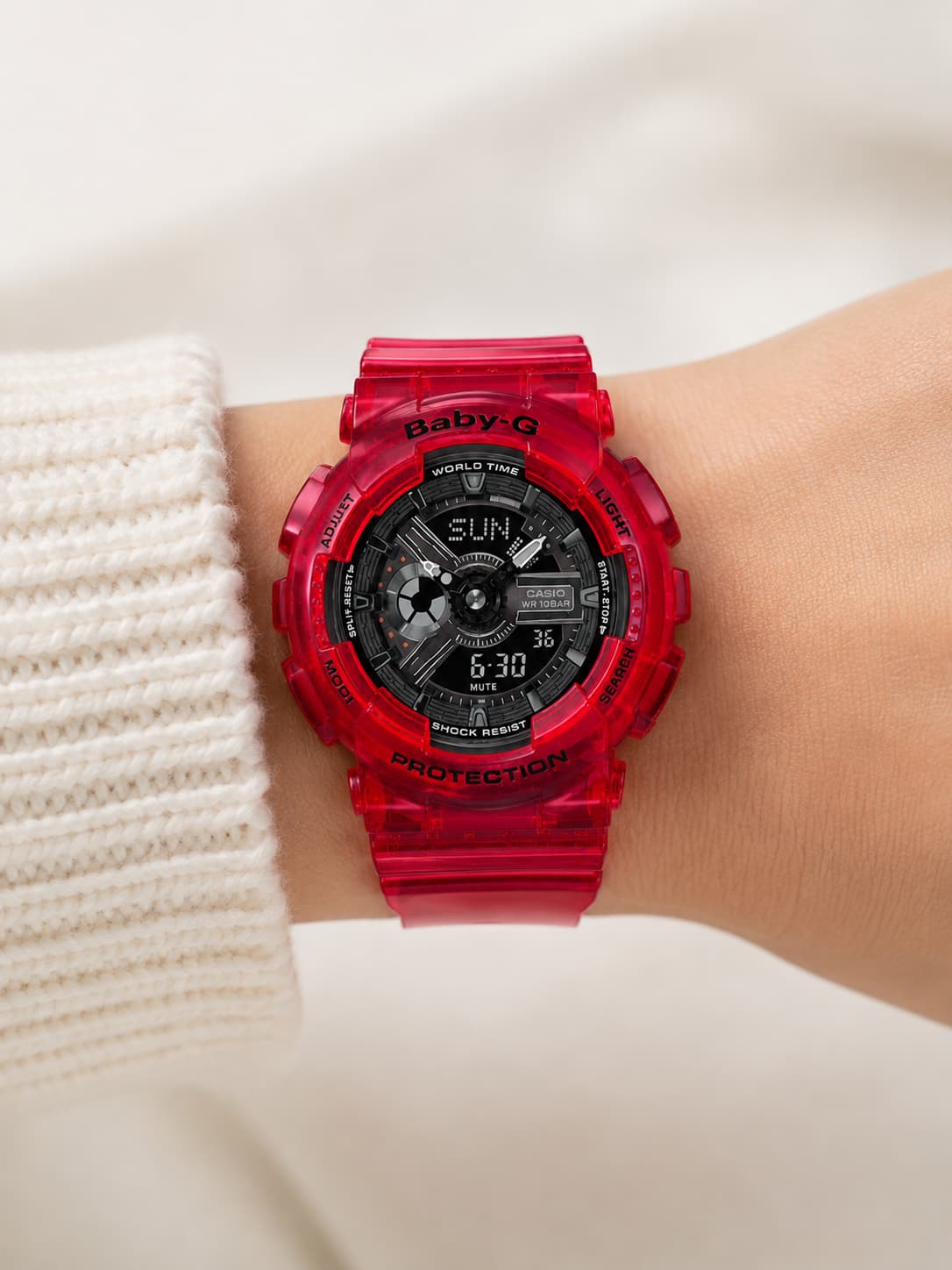 Baby-G BA-110CR-4ADR Women’s Red Watch