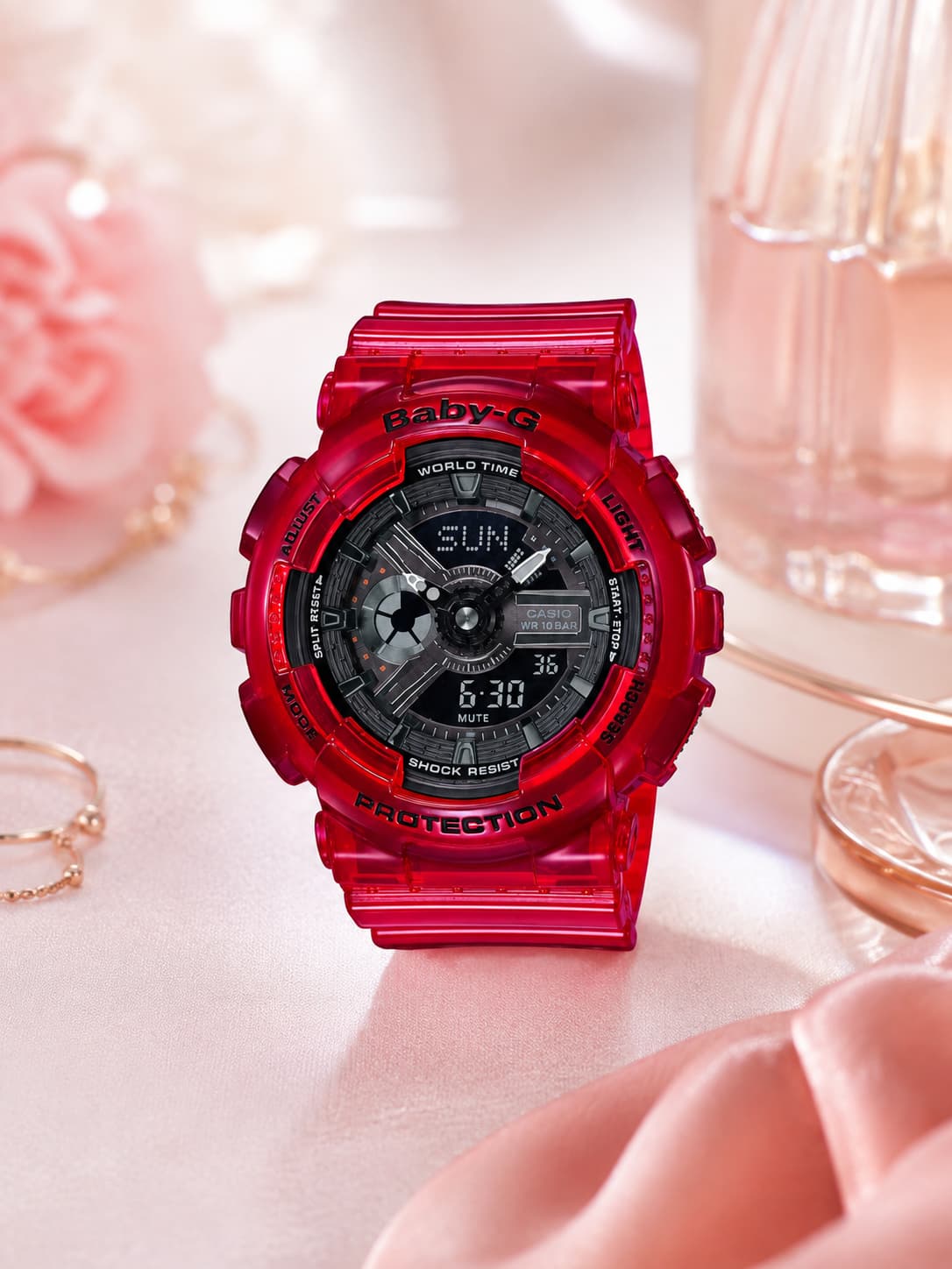 Baby-G BA-110CR-4ADR Women’s Red Watch