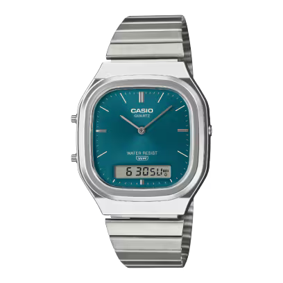Casio AQ-240E-3A Green Steel Watch