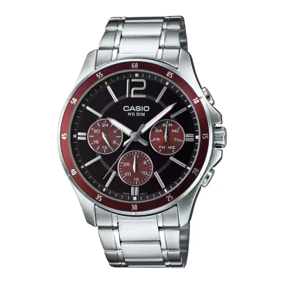 Casio MTP-1374D-5AV Brown Steel Watch