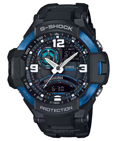 ساعة جي شوك GA-1000-2B باللون الأزرق