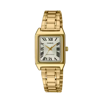 Casio LTP-V007G-9B Gold Stainless Steel Champagne Dial Watch