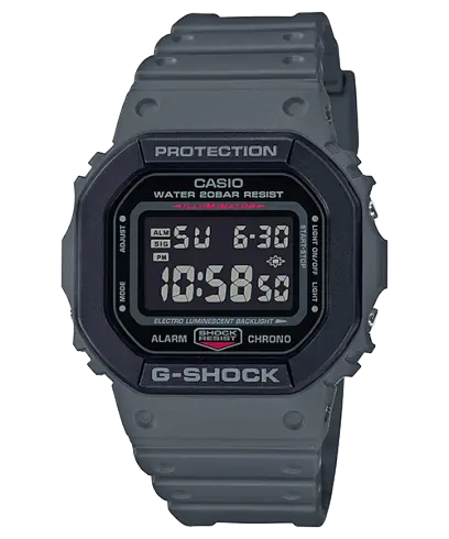 ساعة جي شوك DW-5610SU-8 رمادية