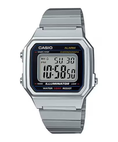 Casio B650WD-1A B650 Stainless Steel Black Digital Watch