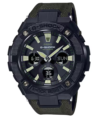 G-Shock GST-S130BC-1A3 Solar Powered Black Steel Watch