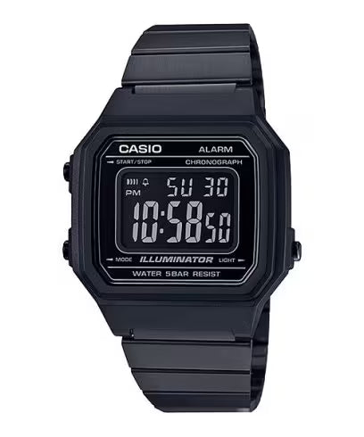 Casio B650WB-1B B650 Black Stainless Steel Digital Watch