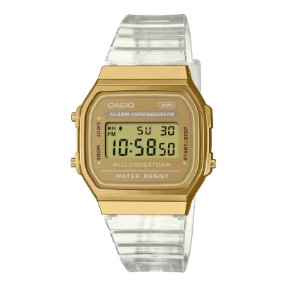 Casio A168XESG-9A Gold Watch