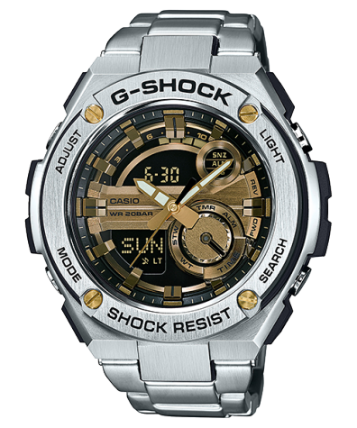 G-Shock GST-210D-9A Gold Steel Watch