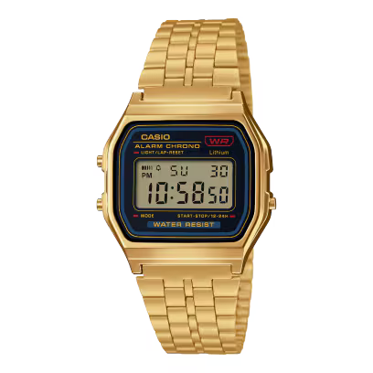 ساعة كاسيو A159WGEA-1 ذهبية