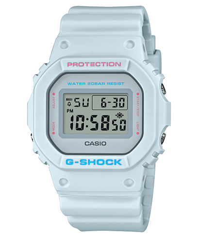 Casio G-Shock Unisex Pastel Gray Digital Watch DW-5600SC-8DR