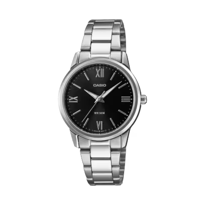 Casio LTP-1303DD-1A Black Dial Stainless Steel Watch