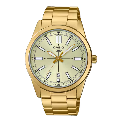 Casio MTP-VD02G-9E Gold Steel Watch
