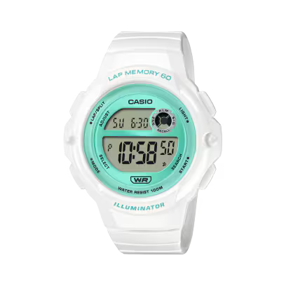 Casio LWS-1200H-7A3 White Resin Digital Watch