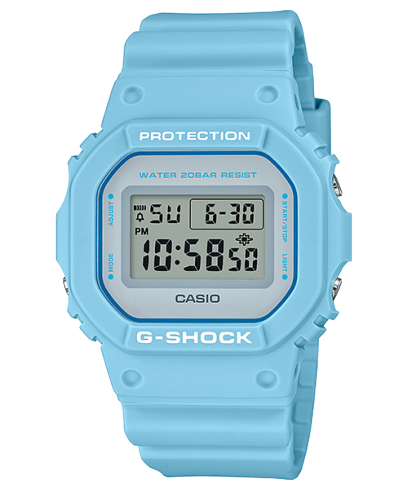 Casio G‑Shock Pastel Blue Digital Watch DW‑5600SC‑2DR