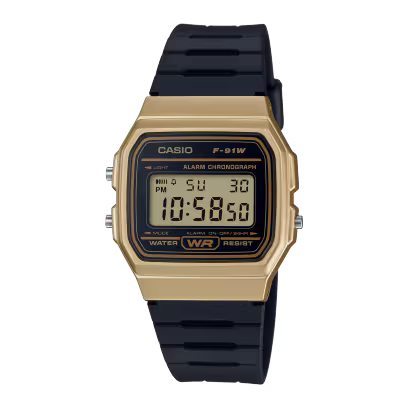 Casio F-91WM-9A Gold Watch