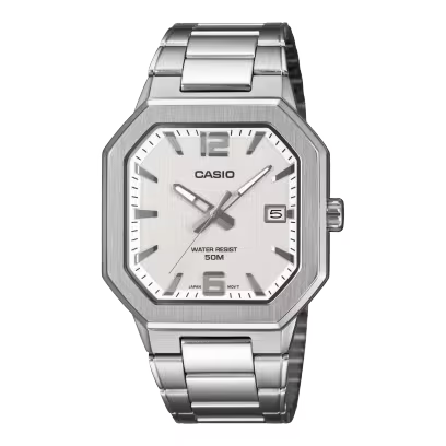 Casio MTP-B195D-7AV White Steel Watch