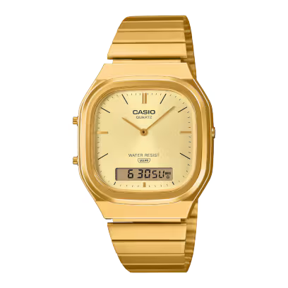 Casio AQ-240EG-9A Gold Steel Watch
