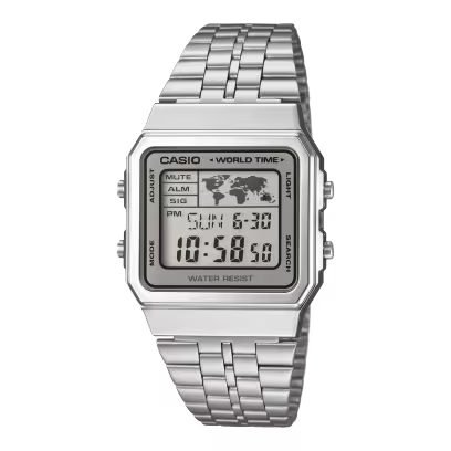 Casio A500WA-7 Silver Watch