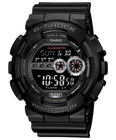 Casio G-Shock Black Digital Watch GD-100-1BDR