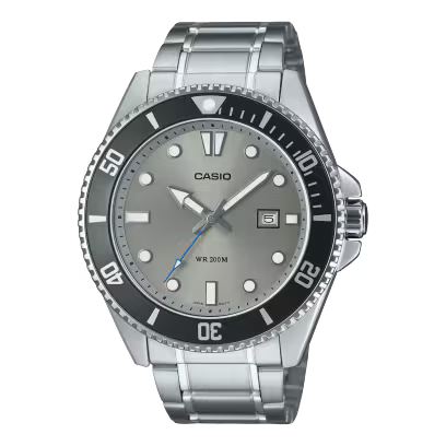 Casio MDV-107D-8AV Gray Steel Watch